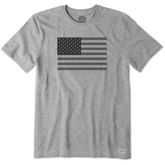 Men's Grayscale Flag Crusher Tee Men's Grayscale Flag Crusher Tee