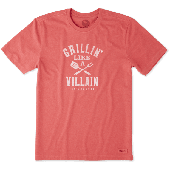Men's Grillin' Like A Villain Crusher Tee Men's Grillin' Like A Villain Crusher Tee