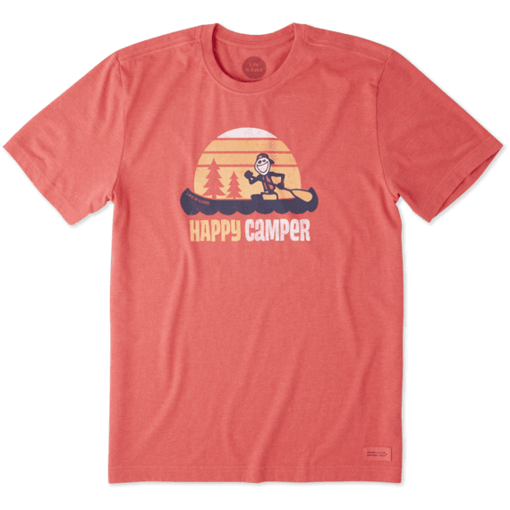 Men's Happy Camper Canoe Crusher Tee Men's Happy Camper Canoe Crusher Tee