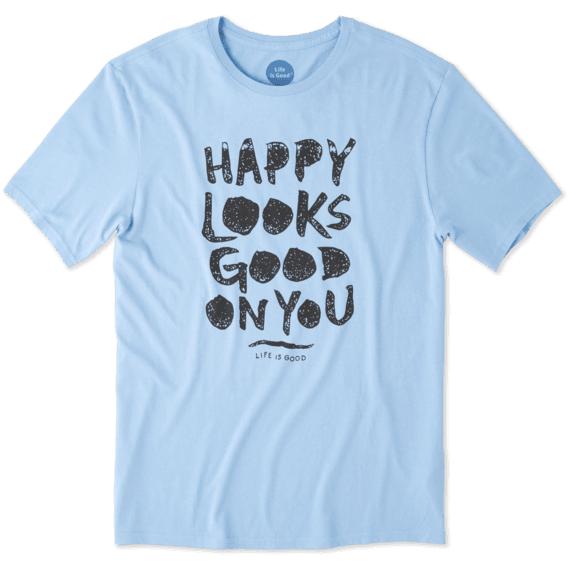 Men's Happy Looks Good On You Smooth Tee Men's Happy Looks Good On You Smooth Tee