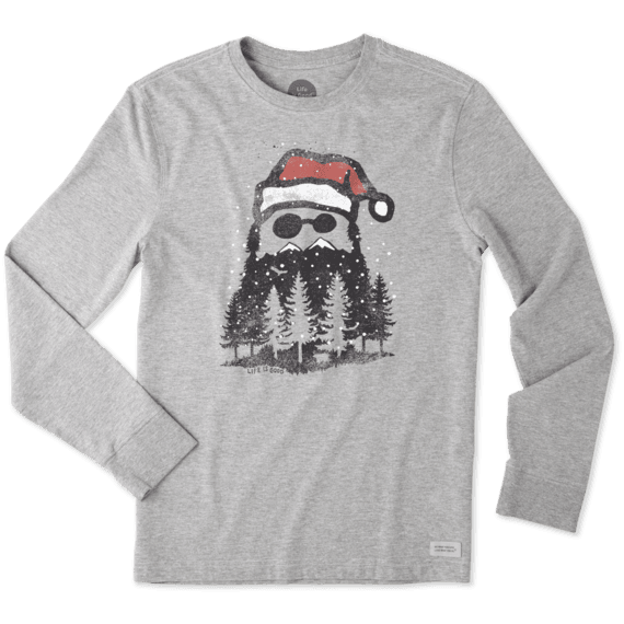 Men's Holiday Beard Long Sleeve Crusher Tee Men's Holiday Beard Long Sleeve Crusher Tee