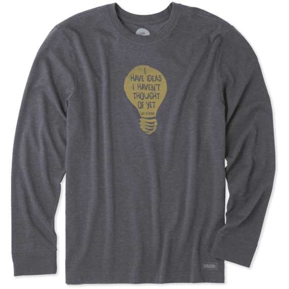 Men's I Have Ideas Long Sleeve Crusher Tee Men's I Have Ideas Long Sleeve Crusher Tee