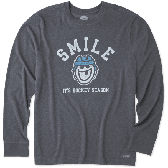 Men's Its Hockey Season Long Sleeve Crusher Tee Men's Its Hockey Season Long Sleeve Crusher Tee