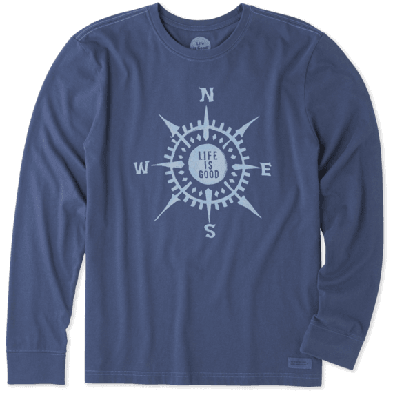 Men's LIG Compass Long Sleeve Crusher Tee Men's LIG Compass Long Sleeve Crusher Tee