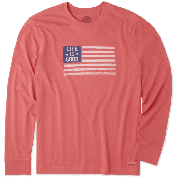 Men's LIG Stamp Flag Long Sleeve Crusher Tee Men's LIG Stamp Flag Long Sleeve Crusher Tee
