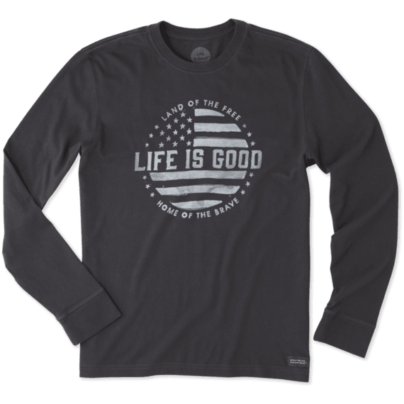 Men's Land Of The Free Long Sleeve Crusher Tee Men's Land Of The Free Long Sleeve Crusher Tee