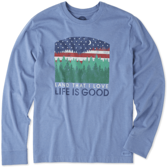 Men's Land That I Love Long Sleeve Crusher Tee Men's Land That I Love Long Sleeve Crusher Tee