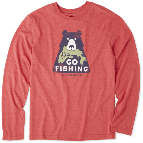 Men's Lets Go Fishing Long Sleeve Cool Tee Men's Lets Go Fishing Long Sleeve Cool Tee