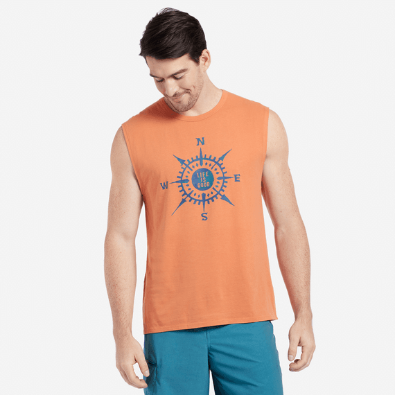 Men's LiG Compass Smooth Muscle Tees Men's LiG Compass Smooth Muscle Tees