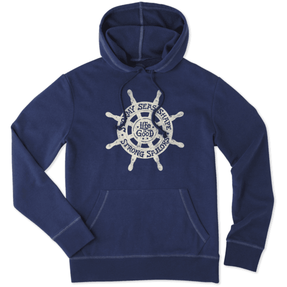 Men's LiG Ships Wheel Hooded Sweatshirt Men's LiG Ships Wheel Hooded Sweatshirt