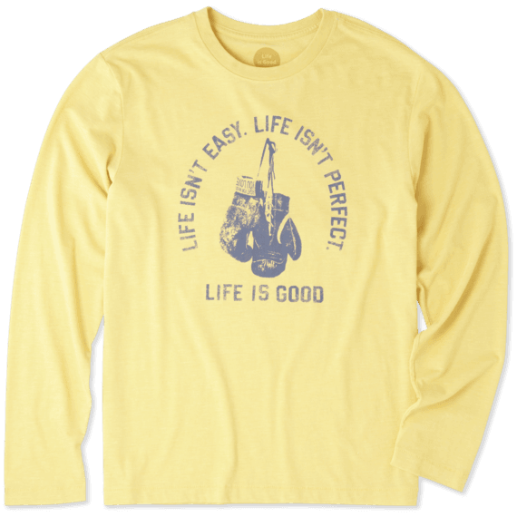 Men's Life Isn't Easy Fight Long Sleeve Cool Tee Men's Life Isn't Easy Fight Long Sleeve Cool Tee