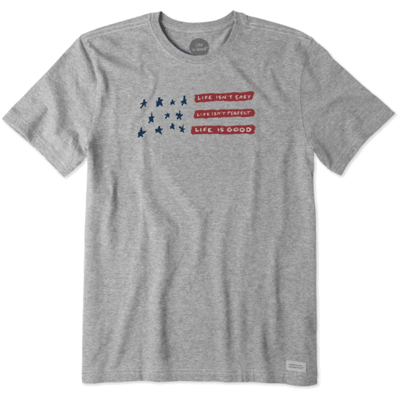 Men's Life Isn't Easy Flag Crusher Tee Men's Life Isn't Easy Flag Crusher Tee
