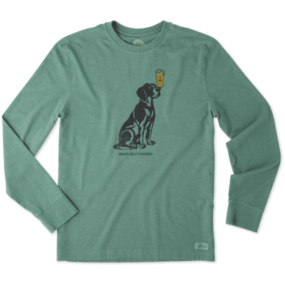 Men's Man's Best Friends Long Sleeve Crusher Tee Men's Man's Best Friends Long Sleeve Crusher Tee