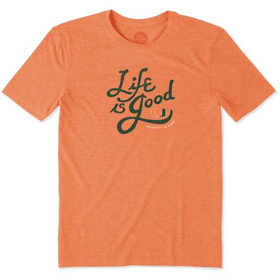 Men's Miami Hurricanes Flourish Lig Cool Tee Men's Miami Hurricanes Flourish Lig Cool Tee