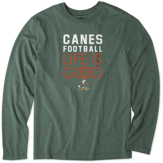 Men's Miami Infinity Football Long Sleeve Cool Tee Men's Miami Infinity Football Long Sleeve Cool Tee