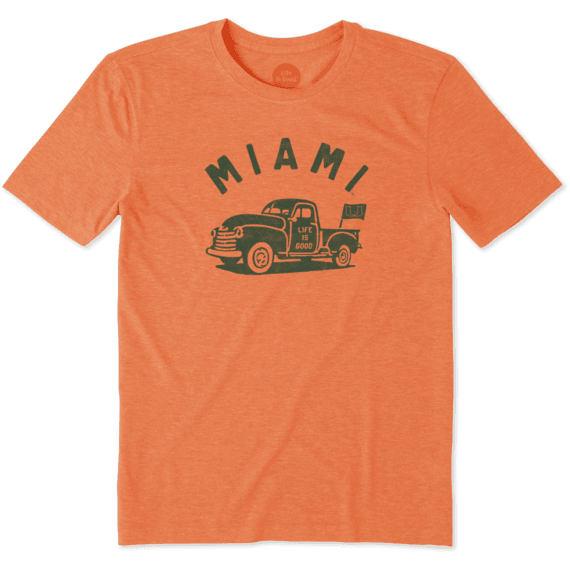 Men's Miami Vintage Truck Cool Tee Men's Miami Vintage Truck Cool Tee