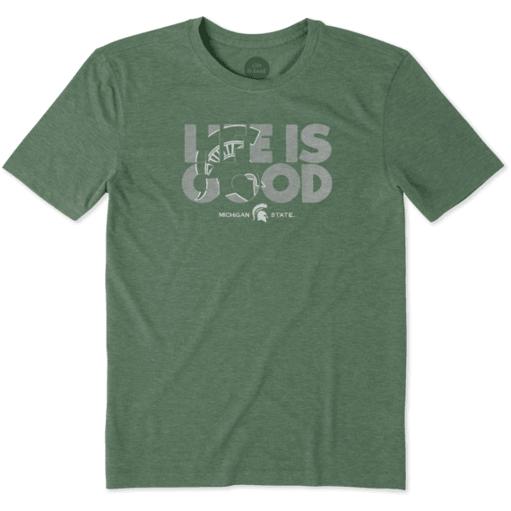 Men's Michigan State Life is Good Cool Tee Men's Michigan State Life is Good Cool Tee