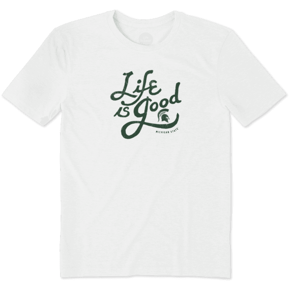 Men's Michigan State Spartans Flourish Lig Cool Tee Men's Michigan State Spartans Flourish Lig Cool Tee