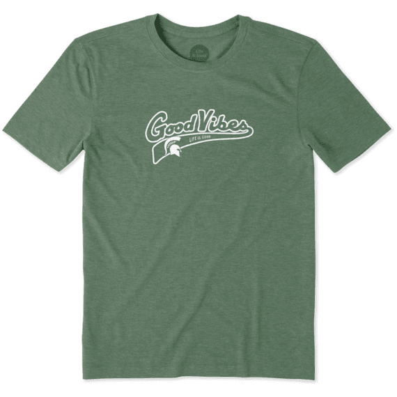Men's Michigan State Spartans Good Vibes Tailwhip Cool Tee Men's Michigan State Spartans Good Vibes Tailwhip Cool Tee