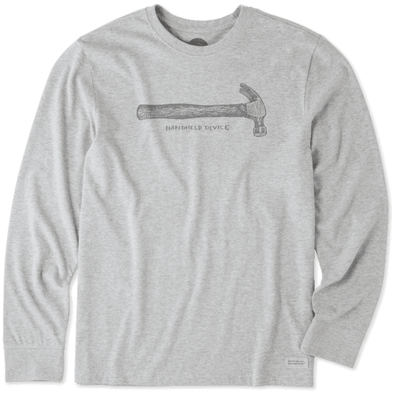 Men's Handheld Device Hammer Long Sleeve Crusher Tee Men's Handheld Device Hammer Long Sleeve Crusher Tee