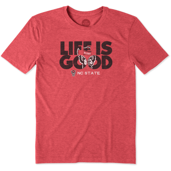 Men's NC State Life is Good Cool Tee Men's NC State Life is Good Cool Tee
