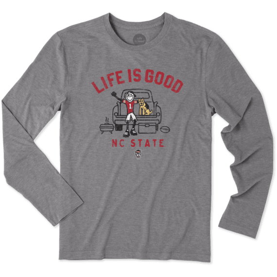 Men's NC State Tailgate Jake Long Sleeve Cool Tee Men's NC State Tailgate Jake Long Sleeve Cool Tee
