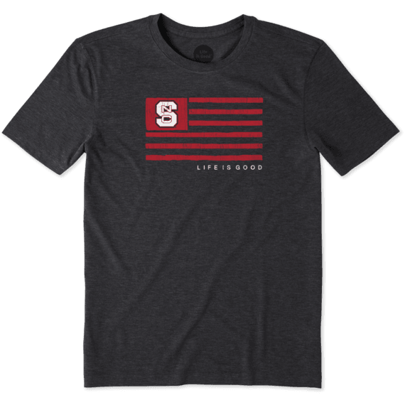 Men's NC State Team Flag Cool Tee Men's NC State Team Flag Cool Tee