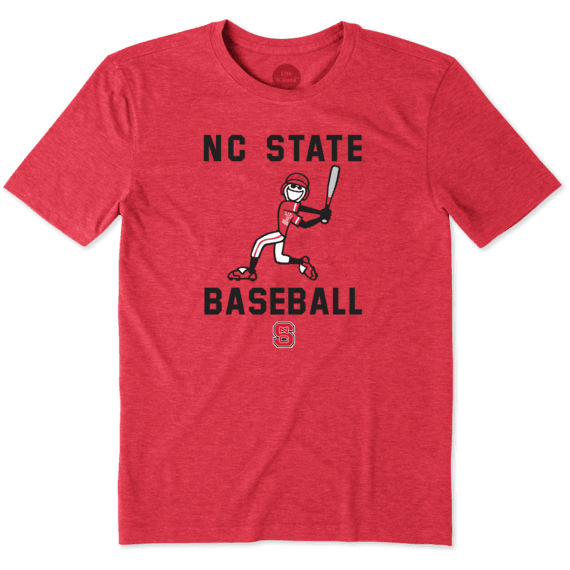 Men's NC State Wolfpack Baseball Jake Cool Tee Men's NC State Wolfpack Baseball Jake Cool Tee
