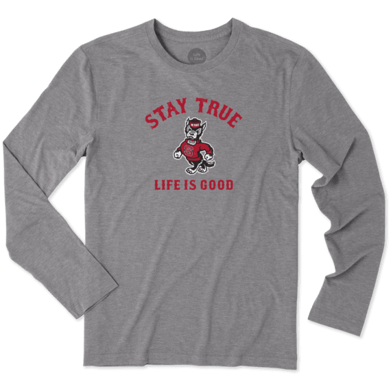 Men's NC State Wolfpack Stay True Long Sleeve Cool Tee Men's NC State Wolfpack Stay True Long Sleeve Cool Tee