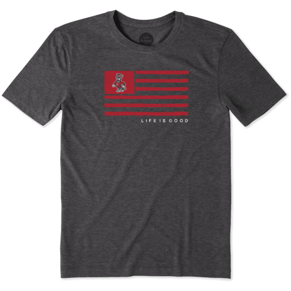 Men's NC State Wolfpack Team Flag Cool Tee Men's NC State Wolfpack Team Flag Cool Tee