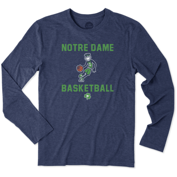 Men's Notre Dame Athlete Jake Long Sleeve Cool Tee Men's Notre Dame Athlete Jake Long Sleeve Cool Tee