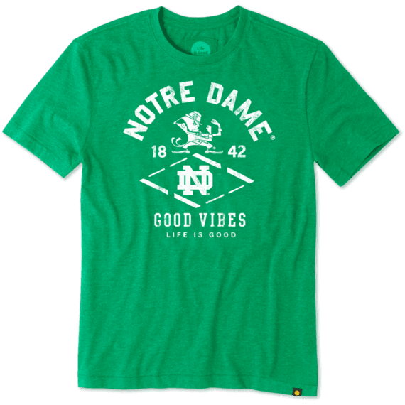 Men's Notre Dame Leprechaun Cool Tee Men's Notre Dame Leprechaun Cool Tee