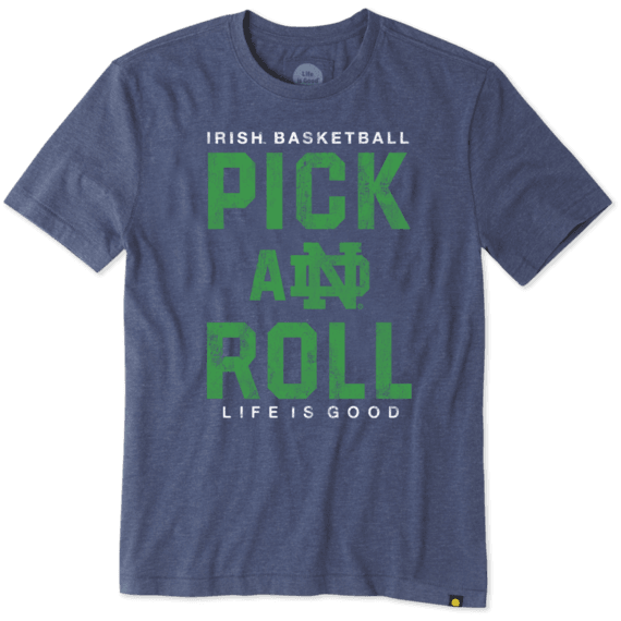 Men's Notre Dame Pick & Roll Cool Tee Men's Notre Dame Pick & Roll Cool Tee
