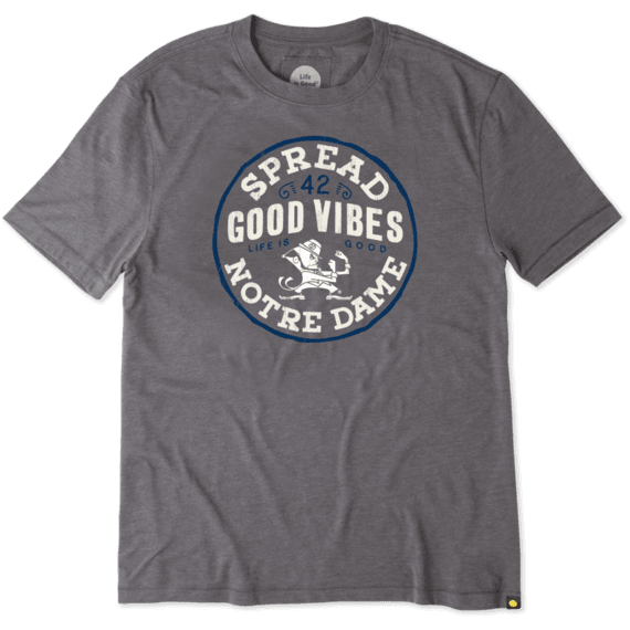 Men's Notre Dame Spread Good Vibes Cool Tee Men's Notre Dame Spread Good Vibes Cool Tee