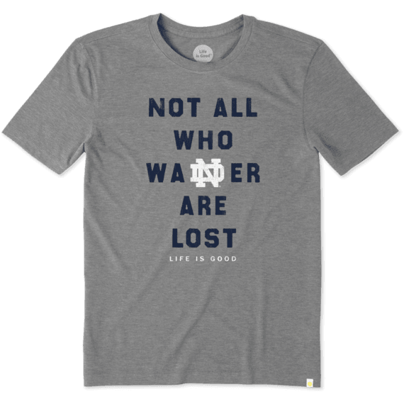 Men's Notre Dame Wander Cool Tee Men's Notre Dame Wander Cool Tee