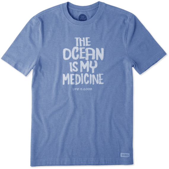 Men's Ocean Is My Medicine Crusher Tee Men's Ocean Is My Medicine Crusher Tee