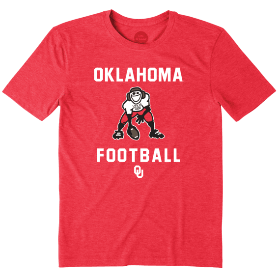 Men's Oklahoma Sooners Football Jake Cool Tee Men's Oklahoma Sooners Football Jake Cool Tee