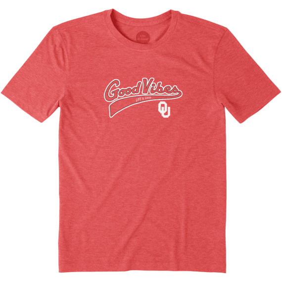 Men's Oklahoma Sooners Good Vibes Tailwhip Cool Tee Men's Oklahoma Sooners Good Vibes Tailwhip Cool Tee