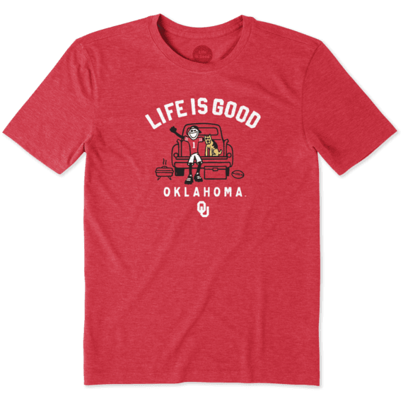 Men's Oklahoma Sooners Tailgate Jake Cool Tee Men's Oklahoma Sooners Tailgate Jake Cool Tee
