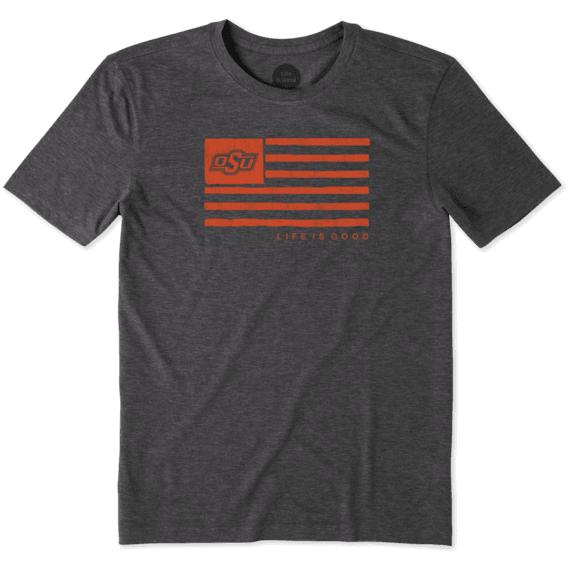 Men's Oklahoma State Cowboys Team Flag Cool Tee Men's Oklahoma State Cowboys Team Flag Cool Tee