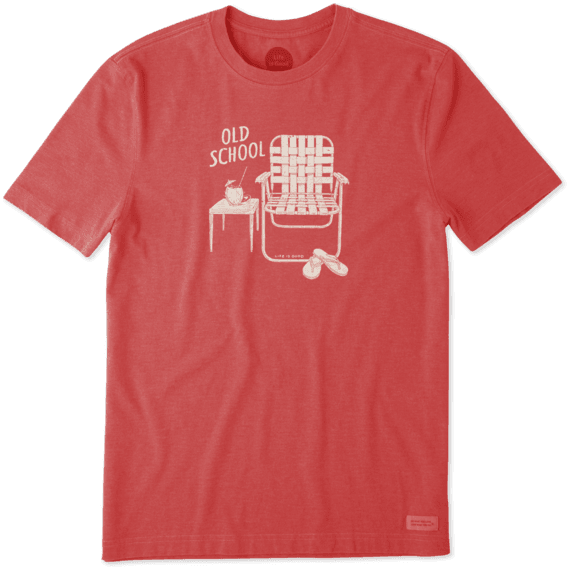 Men's Old School Beach Chair Crusher Tee Men's Old School Beach Chair Crusher Tee