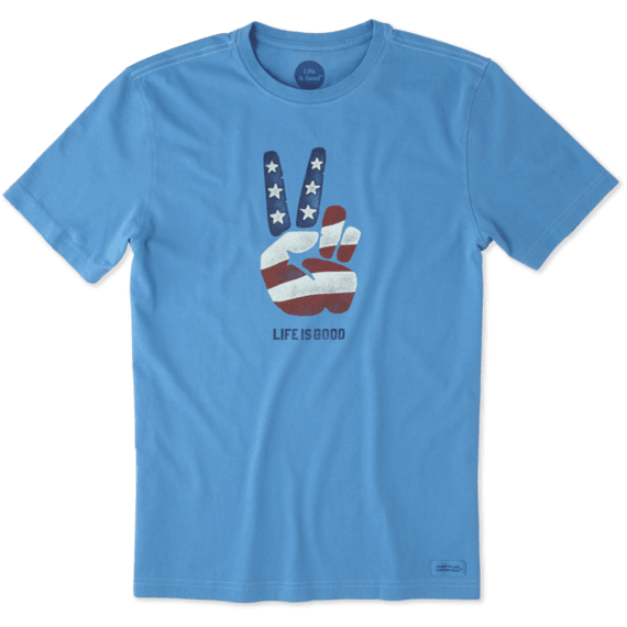 Men's Peace Flag Crusher Tee Men's Peace Flag Crusher Tee