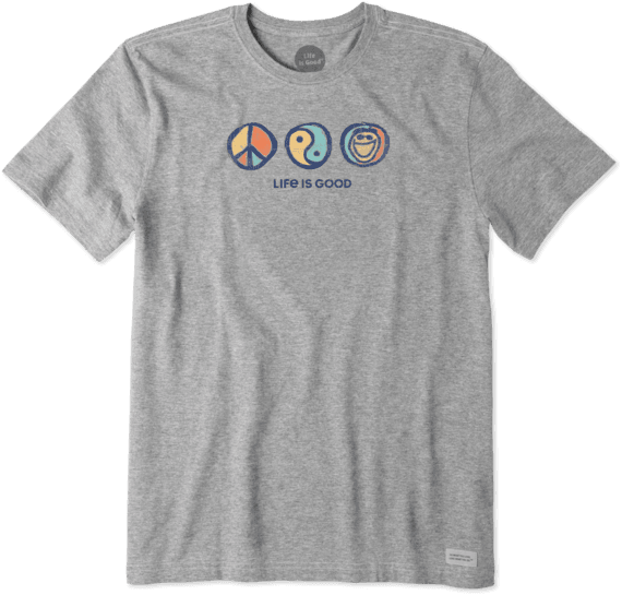 Men's Peace Yin Yang Jake Crusher Tee Men's Peace Yin Yang Jake Crusher Tee