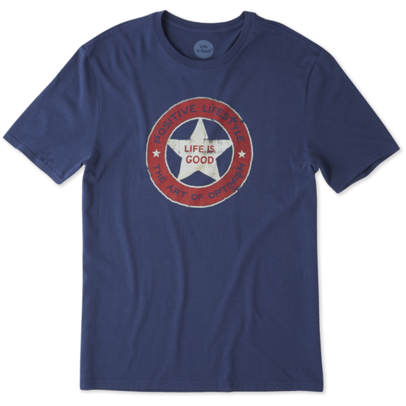 Men's Positive Lifestyle Star Smooth Tee Men's Positive Lifestyle Star Smooth Tee