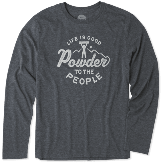 Men's Powder To The People Long Sleeve Cool Tee Men's Powder To The People Long Sleeve Cool Tee