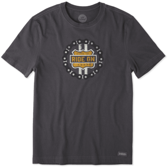Men's Ride On Bike Shield Crusher Tee Men's Ride On Bike Shield Crusher Tee