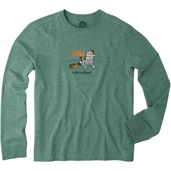 Men's Santa Adirondack Long Sleeve Crusher Tee Men's Santa Adirondack Long Sleeve Crusher Tee