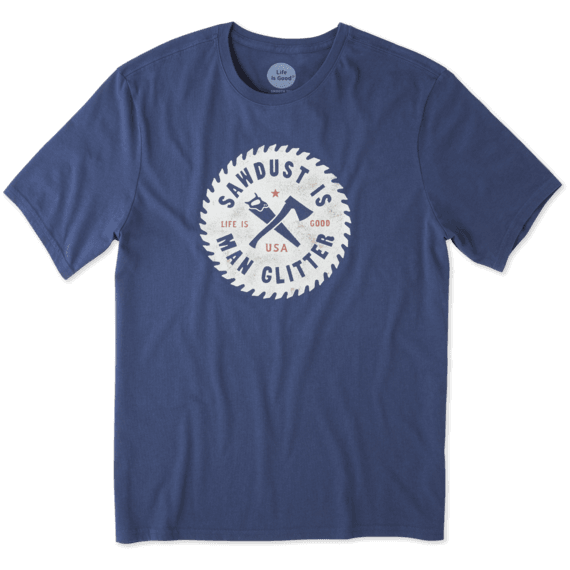 Men's Sawdust Is Man Glitter Smooth Tee Men's Sawdust Is Man Glitter Smooth Tee
