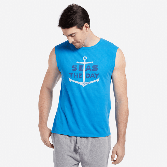 Men's Seas the Day Smooth Muscle Tees Men's Seas the Day Smooth Muscle Tees