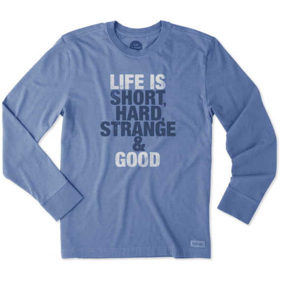 Men's Short, Hard, & Strange Long Sleeve Crusher Tee Men's Short, Hard, & Strange Long Sleeve Crusher Tee